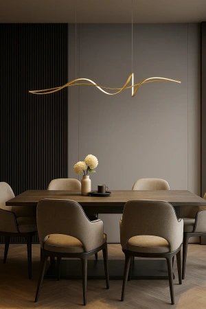 Pendant lamp Famous linear 2 P3 LED 30W 3CCT L1600 GL