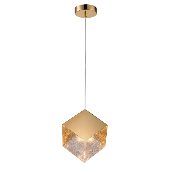 Pendant lamp Kubo Golden Glass