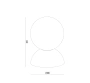 Wall lamp Noir Terrazzo G9 5W BL