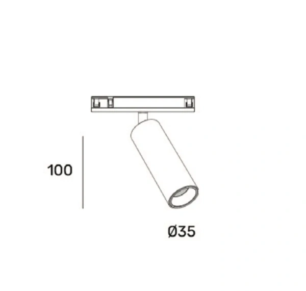 Track spotlight AXIS Brass 48V 8W CCT