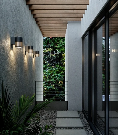 Wall light Aludra E27 BLK