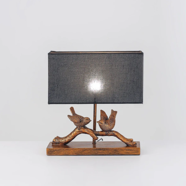 Table lamp Birds on Branch LED Gold