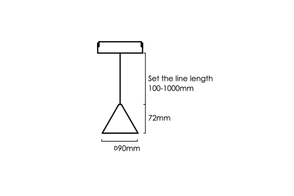Track Cone Pendant light Z5005-6.24.CCT.BK 24V 6W WIFI
