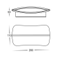 Wall light CARA 9W HV35022T-WHT