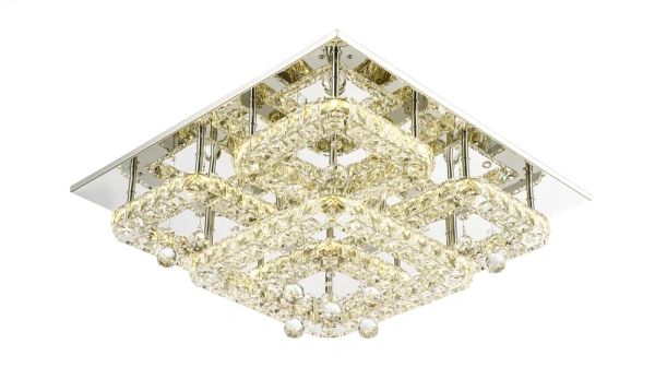 Ceiling light Sorac Crystal LED 45W CCT Dim L55 CHR remote