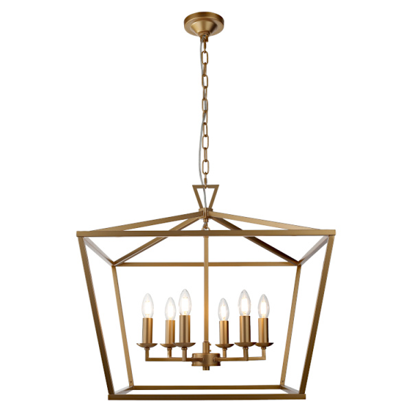 Pendant Light Perigan 6LT E14 GLD