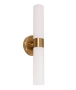 Wall light Vara 3 Up-Down Opal Glass Antique Brass E27