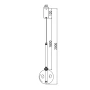 Single pendant Meteor 1 LED 5W BLK