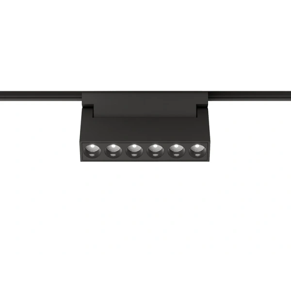 Suspended track set Edge 3M 4lt LED 24W BLK