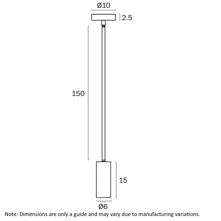 Pendant lamp Kudo GU10 L165 WHT