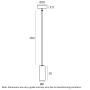 Pendant lamp Kudo GU10 L165 WHT