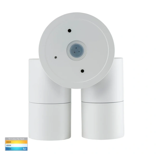 Wall light Tivah Aluminium WTH 3CCT Double Adjustable HV1335T-PIR IP65