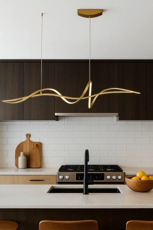 Pendant lamp Famous linear 2 P1 LED 20W 3CCT L1200 GL