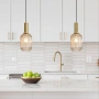 Single pendant LUXE.130 AMBER E27