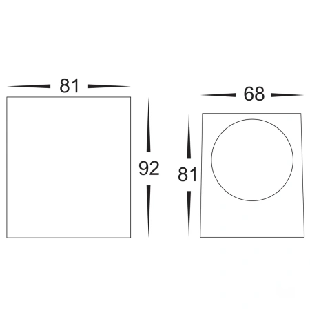 Wall light Accord GU10 5W 3CCT HV3631T-BLK
