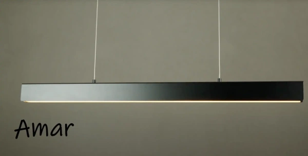 Pendant lamp Amar LED 25W 3CCT Dim with switch L1200 BLK