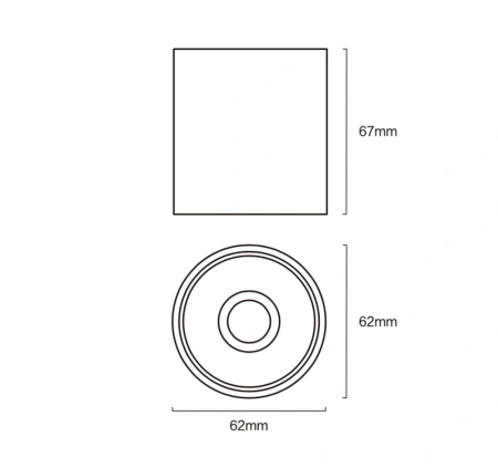 Track Cylinder spotlight Z3022-6.36.CCT.BK 48V 6W WIFI