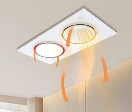 Exhaust fan Infinity 6-in-1 Premium Bathroom Heater 3CCT 12W LED WHT