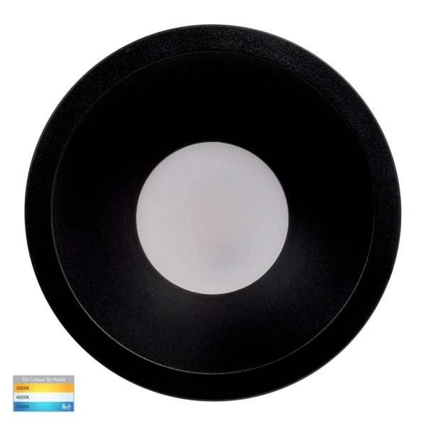 Recessed downlight Gleam BLK Fixed LED 3CCT 9W IP54