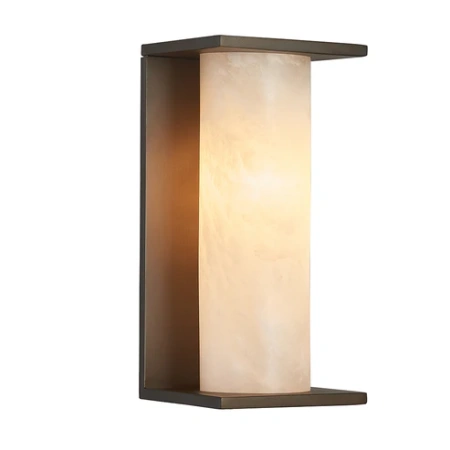 Wall light Aurelia Alabaster Marble IP45 AB
