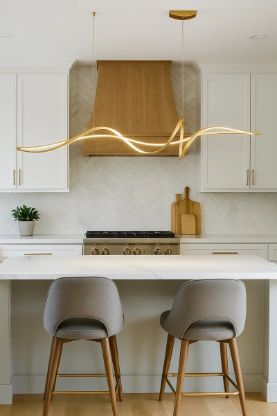 Pendant lamp Famous linear 2 P1 LED 20W 3K L1200 GL