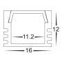 Aluminium Profile HV9693-1612 3m