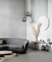 Pendant lamp FOSSETTE Dimpled Smoked Angled Bell Glass