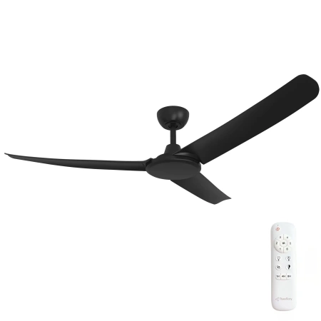 Ceiling Fan Flatjet 3-4-5 blades BLK 56