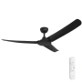 Ceiling Fan Flatjet 3-4-5 blades BLK 56