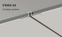 Recessed track Z1000-24.TR.200.BK 2M 24V