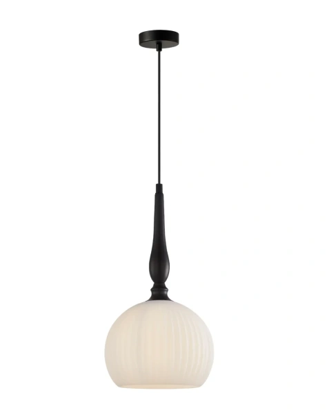 Pendant lamp CALIZ 4 Frosted Wine Glass Ribbed 72W