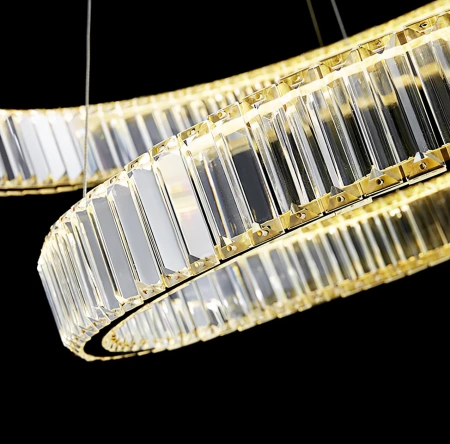 Pendant lamp Crystal Ring 3 GL CCT LED remote