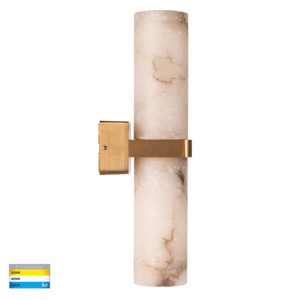 Wall light Albast Solid Brass Alabaster Spanish Marble G9 18W IP65
