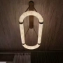 Pendant lamp Calcena L100 Alabaster Spanish Marble LED 45W BRS