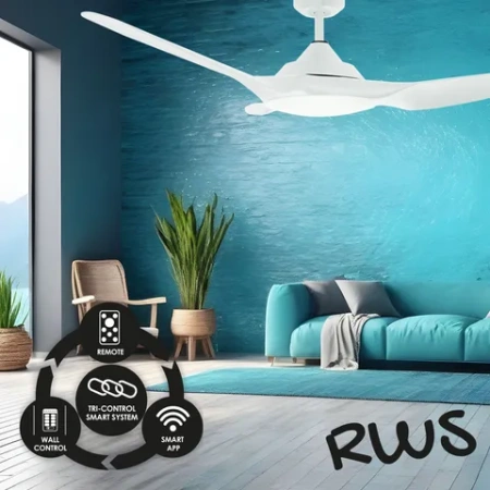 Ceiling Fan Raven RWS 46 High Airflow WIFI WHT