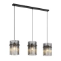 Pendant lamp Quilo 3lt E27 BLK