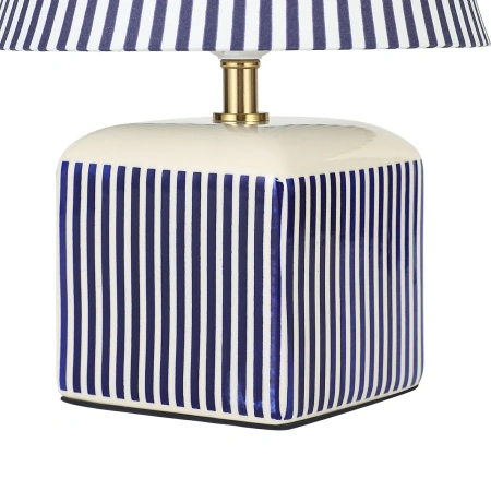 Table lamp Amaris Ceramic E27 Blue Stripe