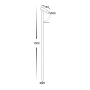 Spike light Forgo Single adjustable 24V LED 3W BLK