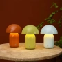 Table Lamp Mushroom LED CCT Dim Rechargeable Clay