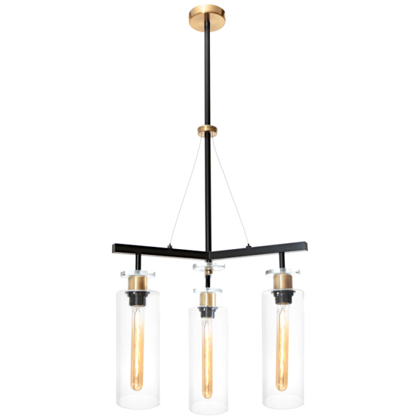 Pendant Light Bourne 3LT E27 BLK