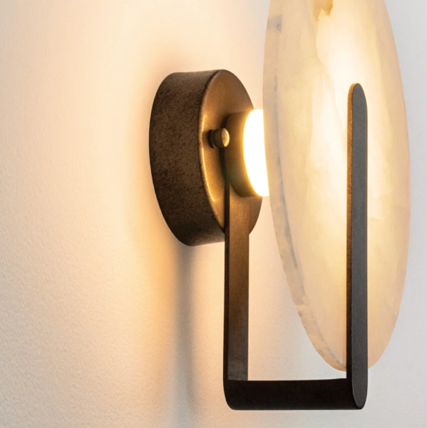 Wall light Zeus Ray Alabaster Marble LED 5W 3K 2552 BRS