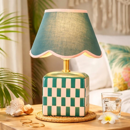 Table lamp Valentina Ceramic E27 Green