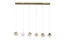Pendant lamp Tesseract 6 Crystal LED 3.5W CCT Dim L150 GL remote