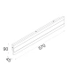 Wall light BANDA 6 LED 18W 3CCT H57 WHT