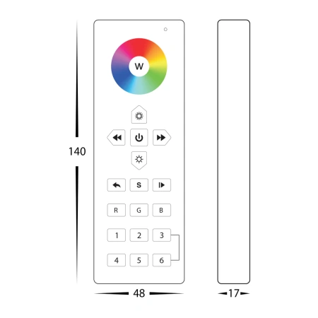 LED Strip Controller HV9102-2819RGBW 6 Zone