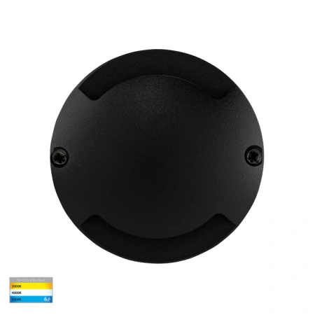 Step Inground light Dome LED 6W 3CCT HV2872T-BLK-12V