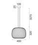 Pendant light LABU 2 E27 D40 AMB