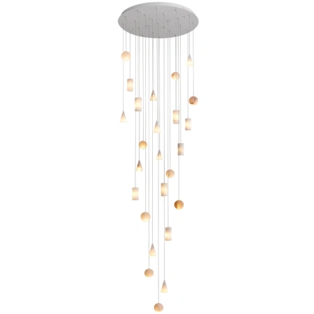 Pendant lamp Alabastro 25 LED D80 WHT