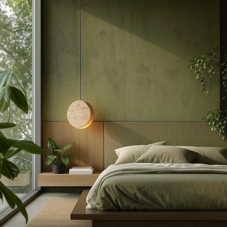 Pendant lamp Nacre Travertine G9 NT