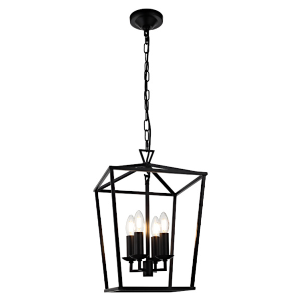 Pendant Light Perigan 4LT E14 BLK